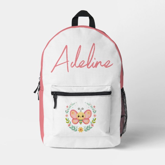 Sac À Dos Imprimé Mignon, printemps/papillon  (Recto)