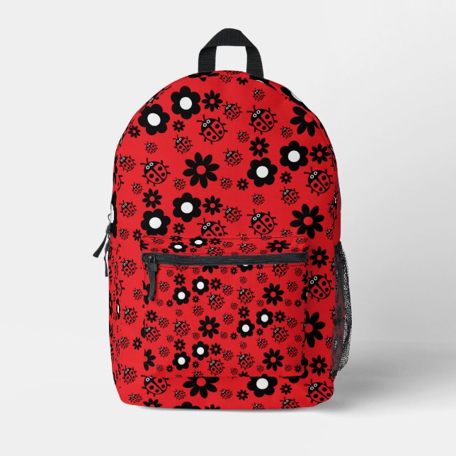 Sac À Dos Imprimé Mignonne coccinelle à motifs (Recto)