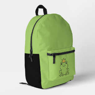 Sac À Dos Imprimé Mignonne grenouille Reine drôle verte Coque de tél