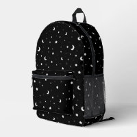 Mignonnes Lunes et Étoiles en noir et blanc