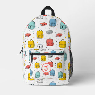 Sac À Dos Imprimé Mignons cartables scolaires et motif de livres