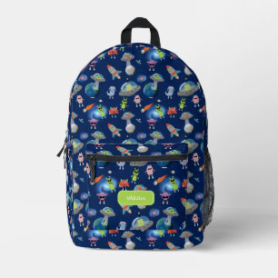 Sac À Dos Imprimé Mignons monstres aliens modernes espace enfants éc