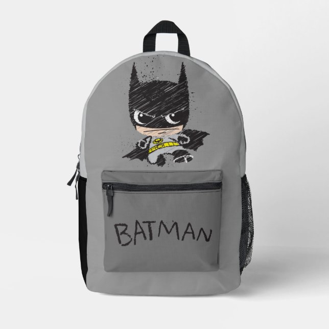 Sac À Dos Imprimé Mini classique Batman Sketch (Recto)