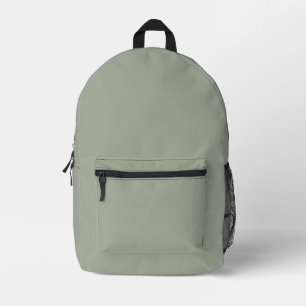 Sac À Dos Imprimé Minimaliste vert sauge uni couleur unie moderne