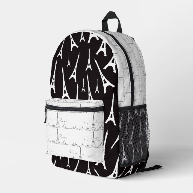 Sac À Dos Imprimé Minuit à Paris Tour Eiffel (Coin arrière droit)