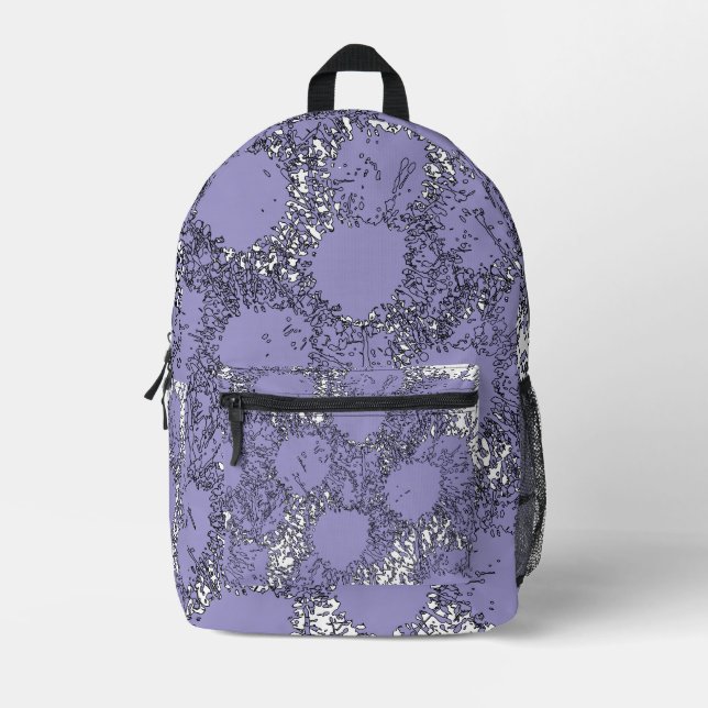Sac À Dos Imprimé Misty Shamrocks Backpack – Trendy & Artistic (Recto)