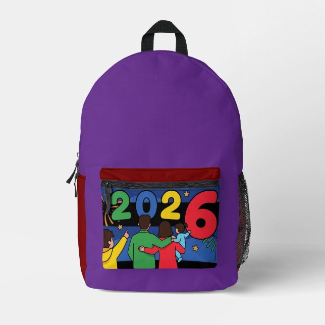 Sac À Dos Imprimé Mochila Familia 2026 (Recto)