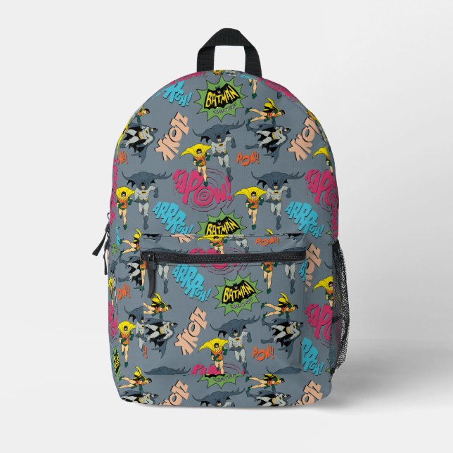 Sac À Dos Imprimé Modèle d'action de Batman et Robin (Recto)