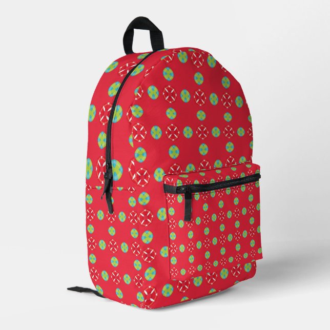 Sac À Dos Imprimé Modèle de charme des fêtes de Noël 03 -  (Coin arrière gauche)