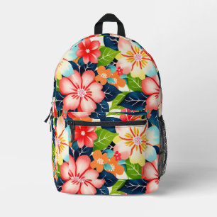 Sac À Dos Imprimé Modèle floral tropical vibre