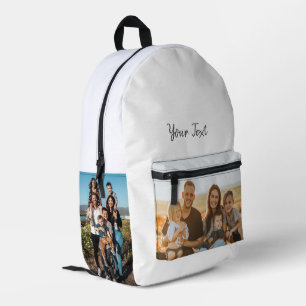 Sac À Dos Imprimé Modèle personnalisé 3 photos et texte personnalisé
