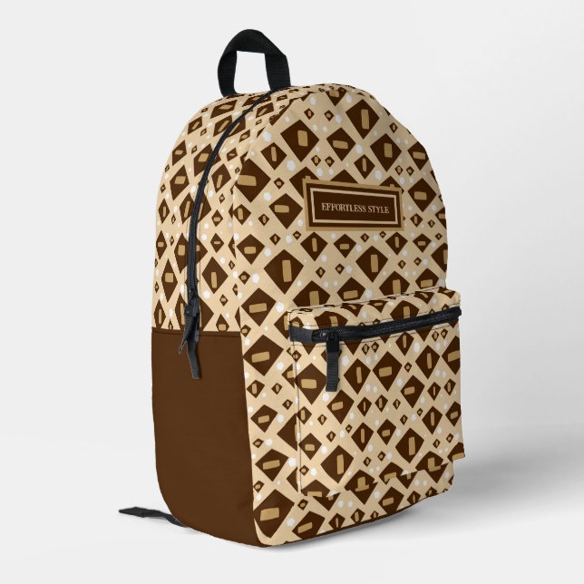 Sac À Dos Imprimé Moderne à motifs (Coin arrière gauche)