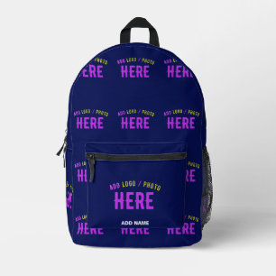 SAC À DOS IMPRIMÉ MODERNE MODERNE ET MODERNE MARINE BLEUE VÉRIFIÉE M