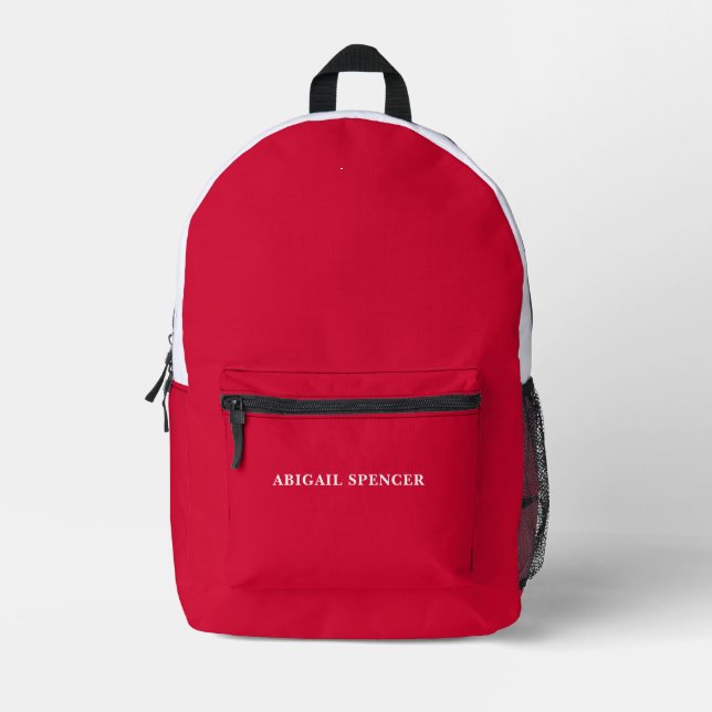 Sac À Dos Imprimé Moderne Simple Élégant Cerise Rouge Professionnel (Recto)