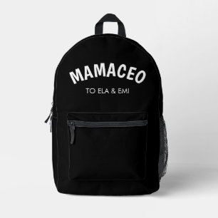 Sac À Dos Imprimé Momager Gestionnaire Moderne Maman Noms Enfants