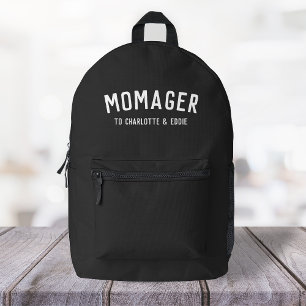 Sac À Dos Imprimé Momager   Modern Mom Manager Noms des enfants
