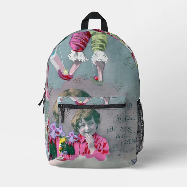Sac À Dos Imprimé Mon petit coeur dans ce baiser (Recto)