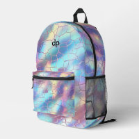 Monogramme Arrière - plan Holographique Foil Motif