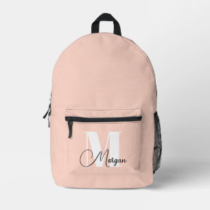 Sac À Dos Imprimé Monogramme Calligraphie Nom Personnalisé Avec Blus