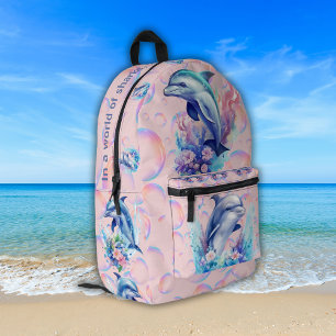 Sac À Dos Imprimé Monogramme dans un monde de requins, être un dauph