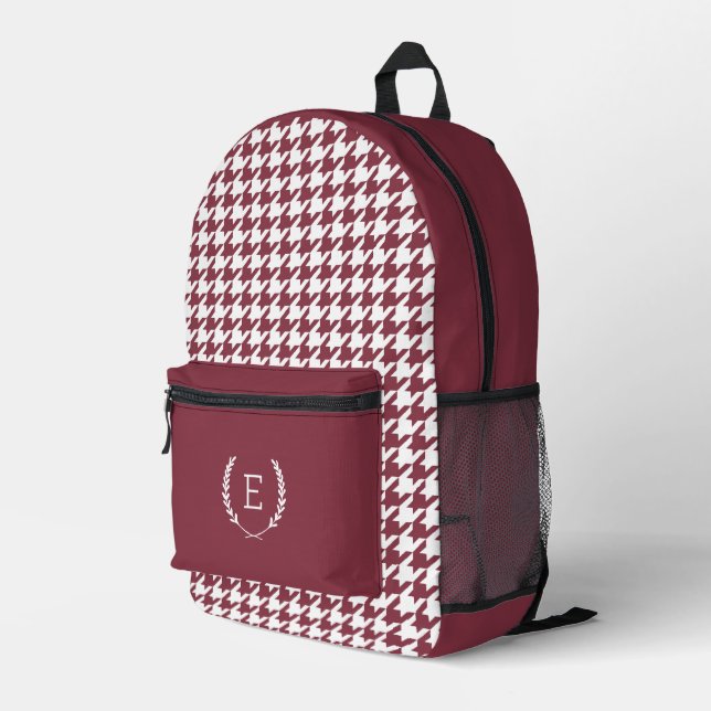 Sac À Dos Imprimé Monogramme de Laurel Crest (Coin arrière droit)