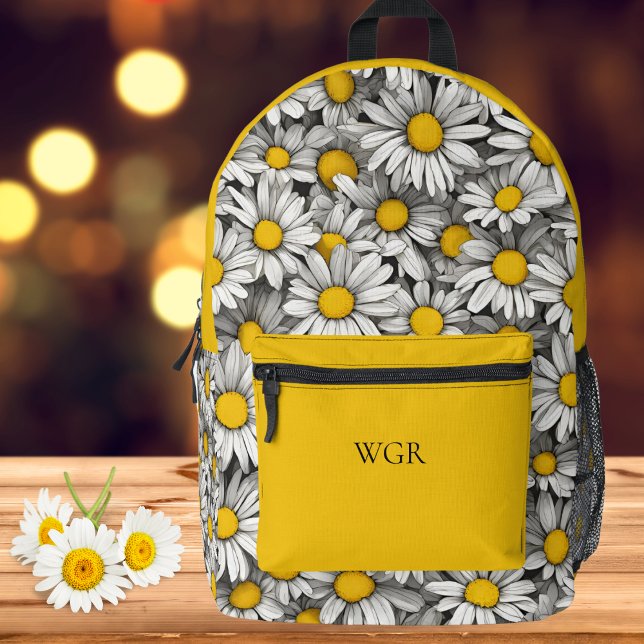 Sac À Dos Imprimé Monogramme des marguerites (Créateur téléchargé)
