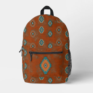 Sac À Dos Imprimé Monogramme Diamant Turquoise Cuivre Canyon Sud-Oue