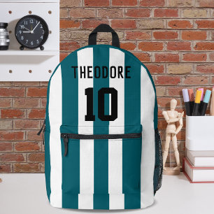 Sac À Dos Imprimé Monogramme du nom et du numéro du joueur de sport