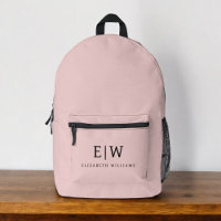 Monogramme Élégant Mini rose pâle