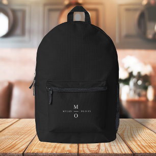 Sac À Dos Imprimé Monogramme en couple Élégant minimaliste élégant n