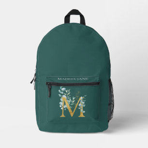 Sac À Dos Imprimé Monogramme M vert Nom 