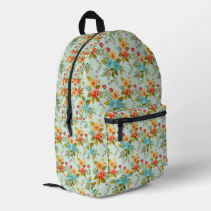 Sac À Dos Imprimé Monogramme moderne minimaliste Élégant motif flora