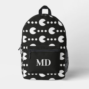 Sac À Dos Imprimé Monogramme Motif de joueur noir et blanc