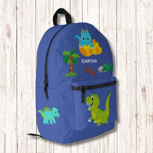 Sac À Dos Imprimé Monogramme Motif Dinosaure Aquarelle Cute