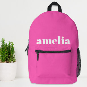 Sac À Dos Imprimé Monogramme rose chaud