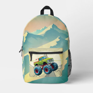 Sac À Dos Imprimé Monster Truck Madness