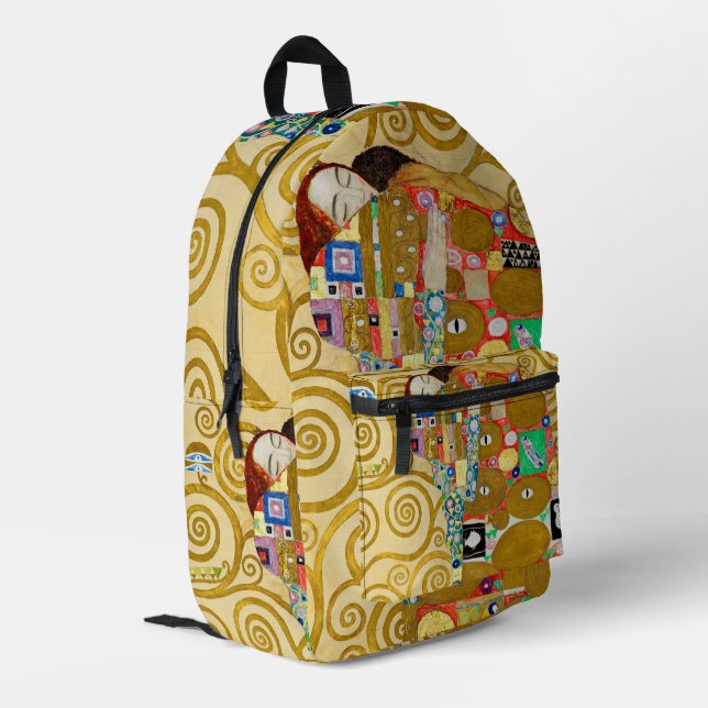 Sac À Dos Imprimé Mosaïque d'accomplissement de Klimt : Frise vintag (Coin arrière gauche)