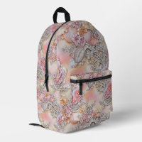motif 3-D de roses rose et argent