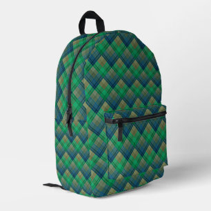Sac À Dos Imprimé Motif à carreaux avec coloration en zig zag