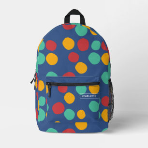 Sac À Dos Imprimé Motif Abstrait bleu moderne