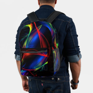 Sac à dos imprimé Motif Abstrait couleur