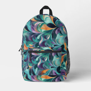 Sac À Dos Imprimé Motif Abstrait et dynamique inspiré par Paisley