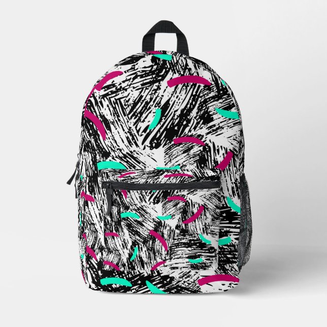 Sac À Dos Imprimé Motif Abstrait moderne. (Recto)