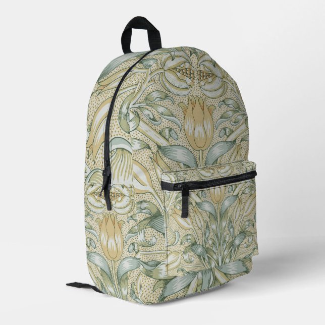 Sac À Dos Imprimé Motif antique grenade de William Morris Lily (Coin arrière gauche)