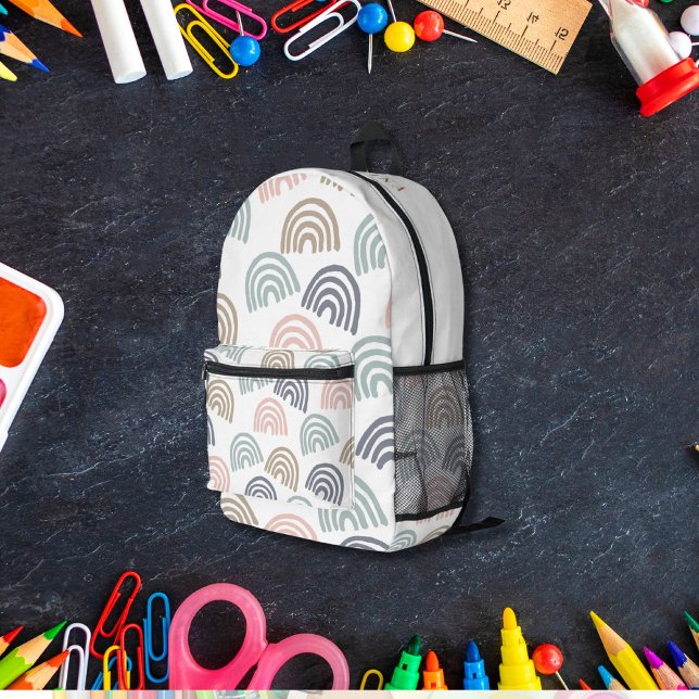 Sac À Dos Imprimé Motif arc-en-ciel Cute Pastel Boho (Créateur téléchargé)