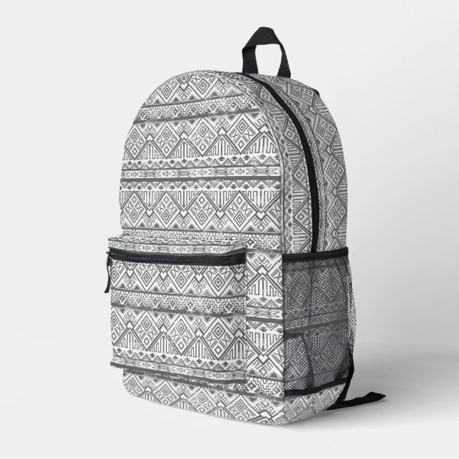 Sac À Dos Imprimé Motif Aztec géométrique Abstrait (Coin arrière droit)