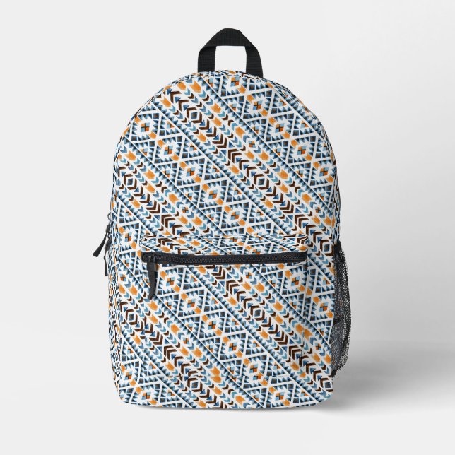 Sac À Dos Imprimé Motif aztèque à l'aquarelle (Recto)