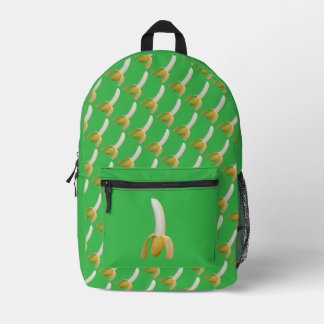 Sac À Dos Imprimé Motif Banane Fond Vert