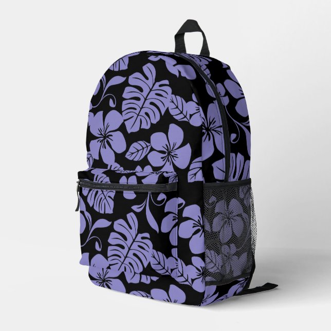 Sac À Dos Imprimé Motif BIKINI ROSE EN NOIR/LAVENDER (Coin arrière droit)