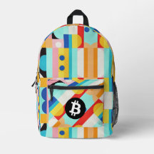 Motif Bitcoin coloré